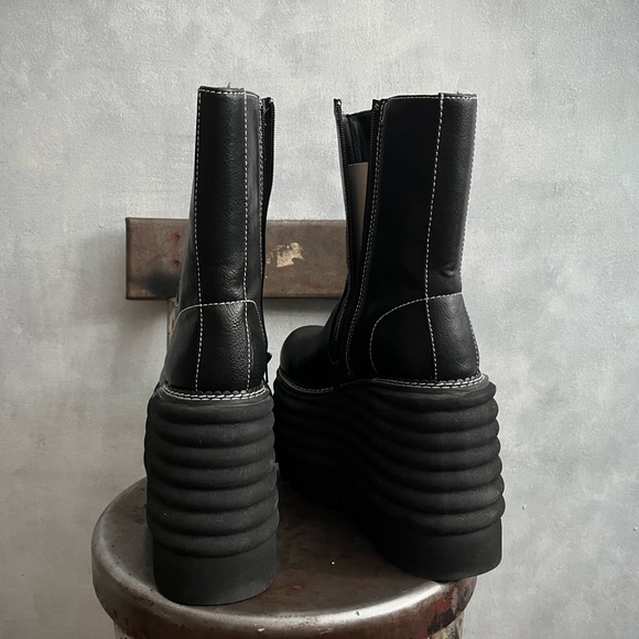 Dollskill Current Mood Toughen Up Platform Boots - Picture 3 of 10